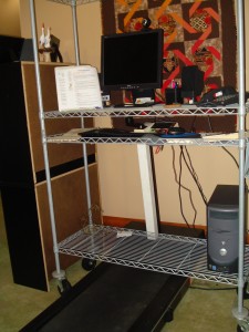 This is my treadmill desk